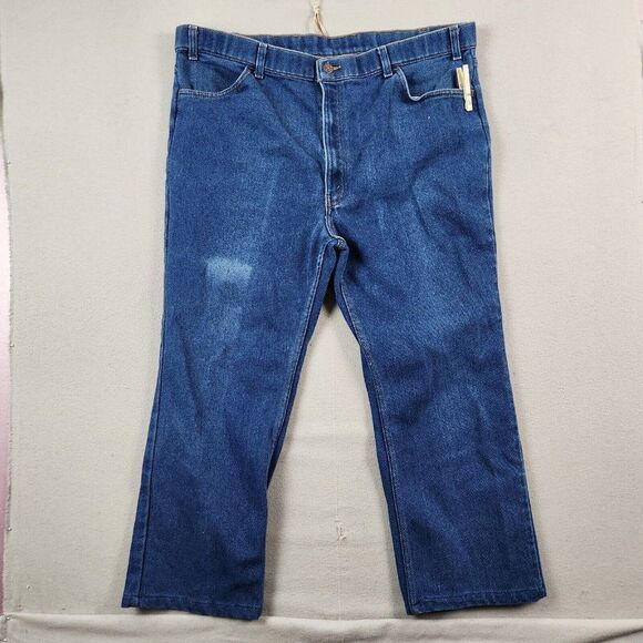 VINTAGE Levis 549 Blue Jeans Mens 40x26 FIT Loose Fit *Altered Hemmed* - Picture 1 of 10